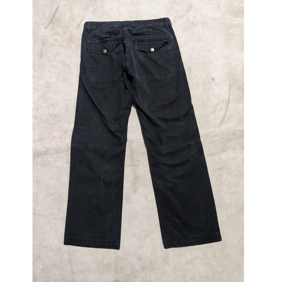 H&M L.O.G.G.  - 32x30 Black cotton pant with hook and eye buckle and zipper - Picture 2 of 2